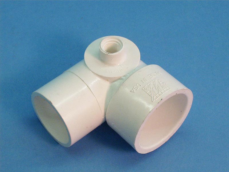 411-4070 - Fittings PVC,90 Street Ell,WATERW,1-1/2 Inch Sx1-1/2 Inch Spgx3/8 Inch FPT - 411-4070