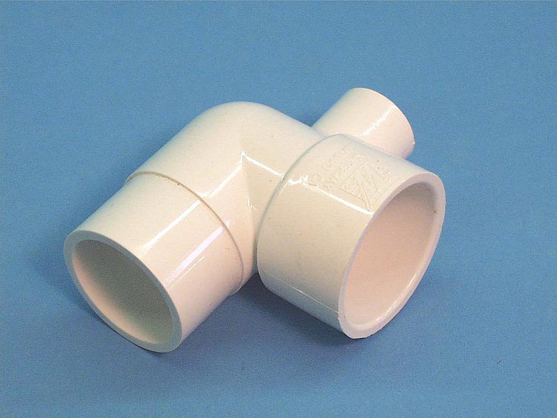 411-4080 - Fittings PVC,90 Deg St Ell,WATERW,1-1/2 Inch Sx1-1/2 Inch Spgx1/2 Inch S - 411-4080