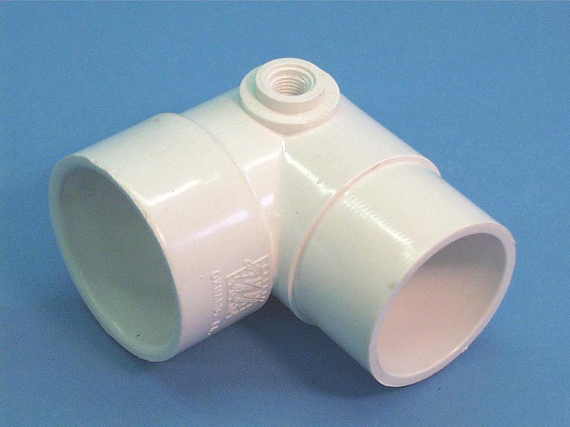 411-5050 - Fittings PVC,90 Degree Street Ell,WATERW,2 Inch Sx2 Inch Spgx3/8 Inch FPT - 411-5050
