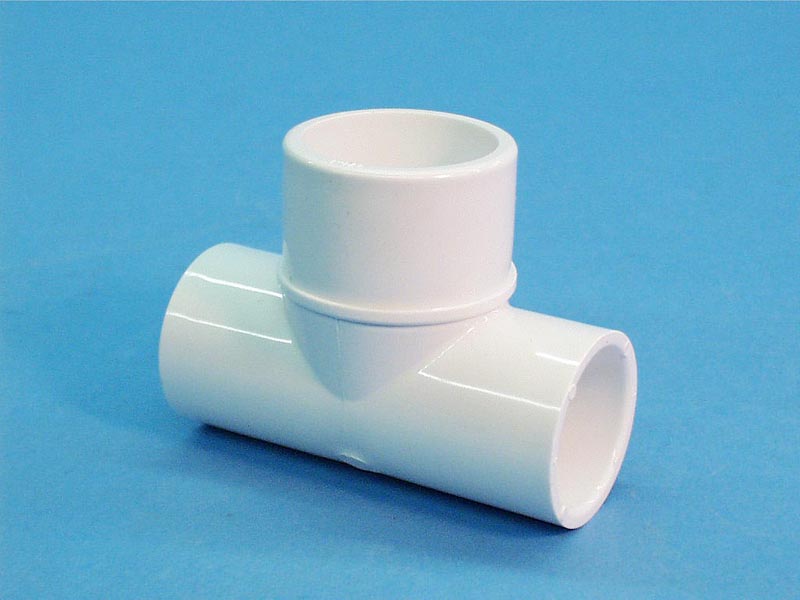 413-2000 - Fittings PVC,Tee,WATERW,1 Inch S x 1 Inch S x 1-1/2 Inch Spg - 413-2000