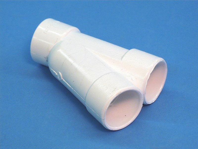 413-2020 - Fittings PVC,22.5 Degree Wye,WATERW,1 Inch S x 1 Inch S x 1 Inch S - 413-2020