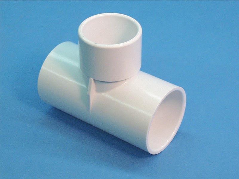 413-4000 - Fittings PVC,Tee,WATERW,1-1/2 Inch S x 1-1/2 Inch S x 1-1/2 Inch Spg - 413-4000