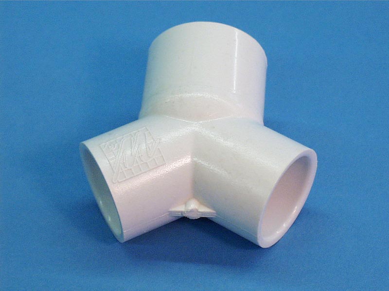 413-4120 - Fittings PVC,Spigot Wye,WATERW,1-1/2 Inch Spg x 1 Inch S x 1 Inch S - 413-4120