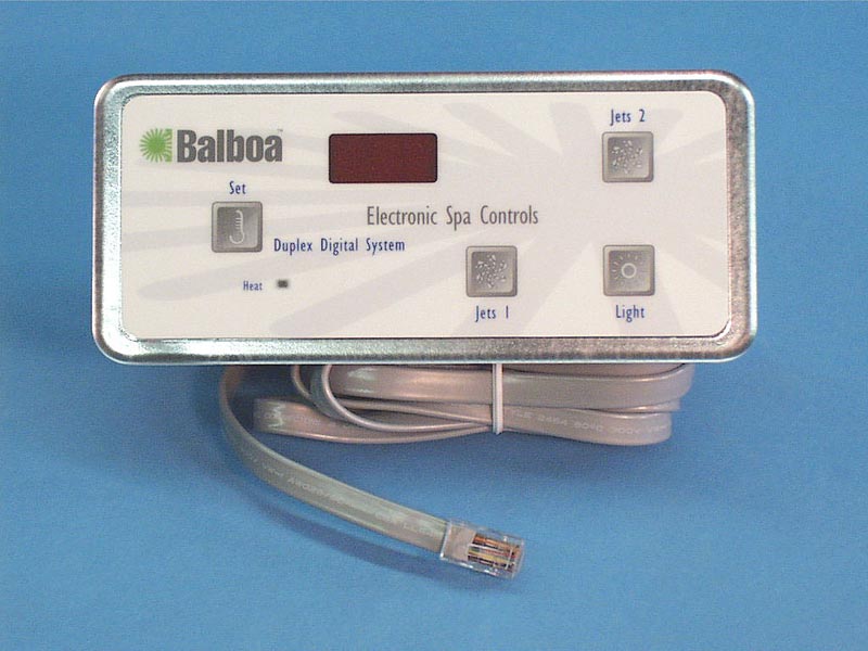51248 - Spa Side Cntrl,Electr,BALBOA,VL404,Dig Duplex,4BTN,LED,7'Cbl - 51248