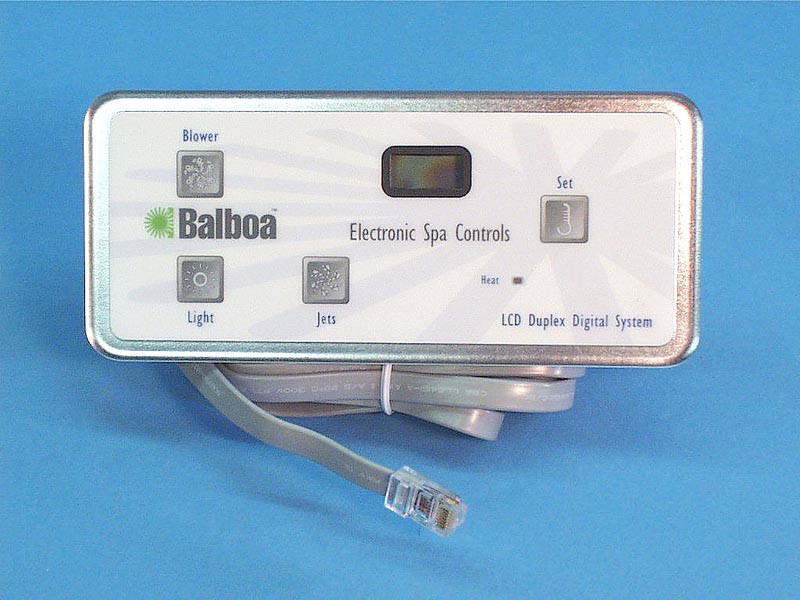 54093 - Spa Side Cntrl,Electr,BALBOA,VL402,Dig Duplex,4BTN,LCD,7'Cbl - 54093