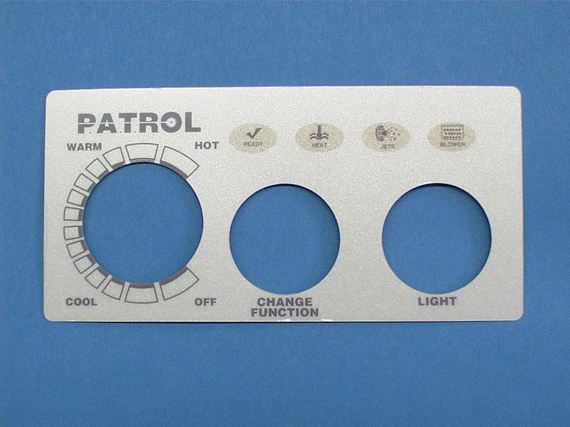 618-2 - Spa Side Overlay,PRESAIR,PATROL,2BTN,No Display - 618-2