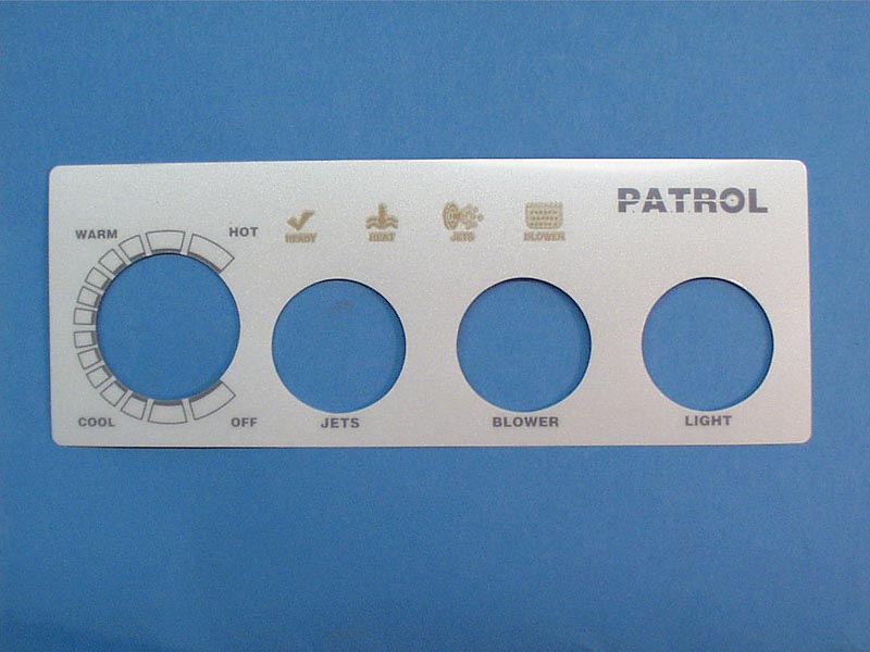618-3 - Spa Side Overlay,PRESAIR,PATROL,3BTN,No Display - 618-3