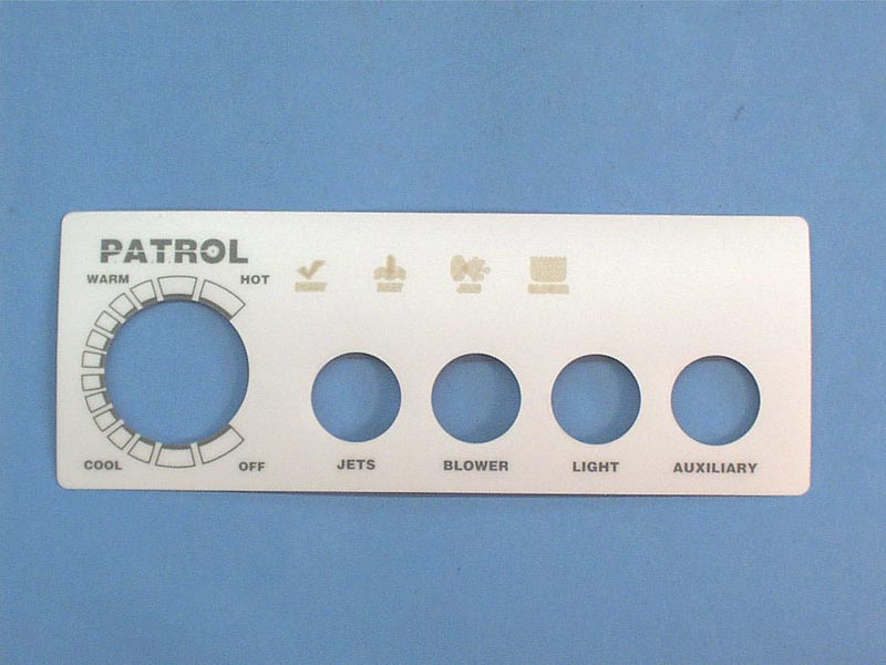 618-4 - Spa Side Overlay,PRESAIR,PATROL,4BTN,No Display - 618-4