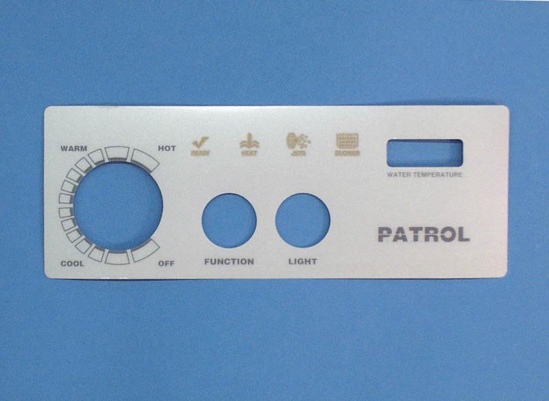 618D-2 - Spa Side Overlay,PRESAIR,PATROL,2BTN,w/Temp Display - 618D-2
