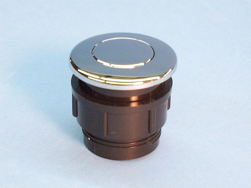 650-3101 - Air Button,WATERW,Super Dlx,1-9/16 Inch H,1-7/8 Inch F,1-1/2 Inch L,Chrome - 650-3101