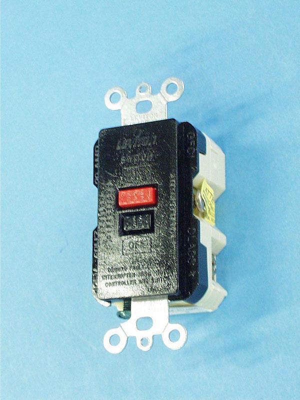 6590-B - GFCI,Dead Front, Black, 20A - 6590-B