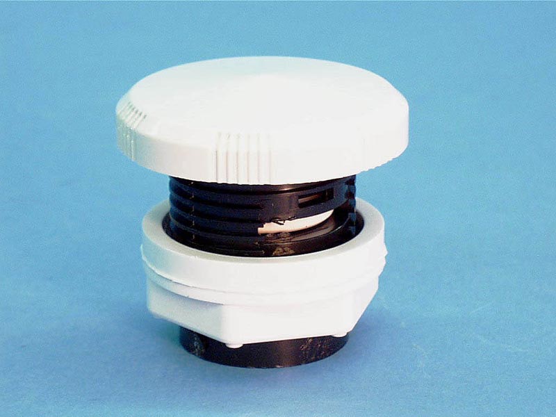 660-3000 - Air Control,WATERW,Deluxe,1 Inch Plumb,1-5/8 Inch Hole,White - 660-3000