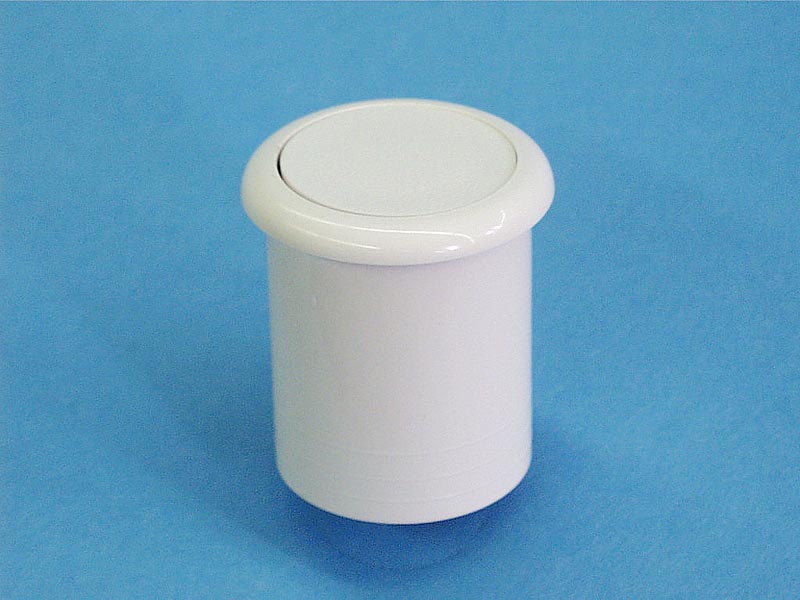 B318WA - Air Button,PRESAIR,Economy,1-1/2 Inch H,1-3/4 Inch F,1-3/4 Inch L,White - B318WA