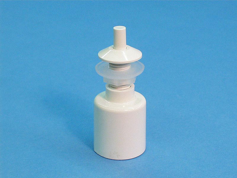 B513WS - Air Button,PRESAIR,Sm Bezel Shrt,5/8 Inch H,1-1/4 Inch F,3-3/4 Inch L,Wht - B513WS