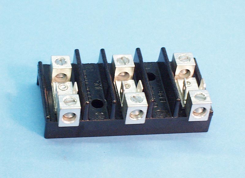 ERB-34 - Terminal Strip,3 Position,50Amp,8 AWG - ERB-34