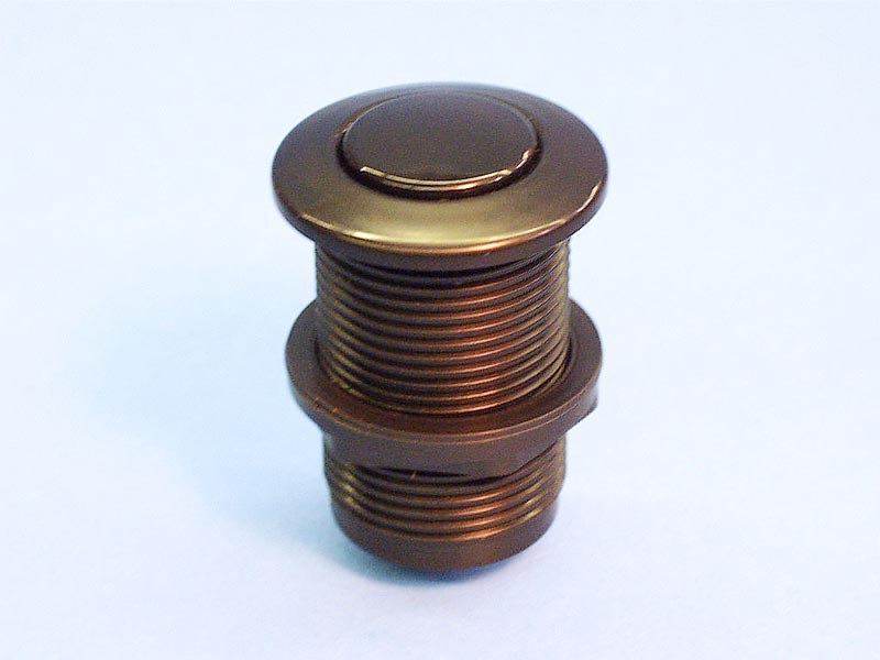 LG15B - Air Button 15, Black, Classic Touch, 1-3/8in H, 1-3/4in F, 2 Inch L - LG15B