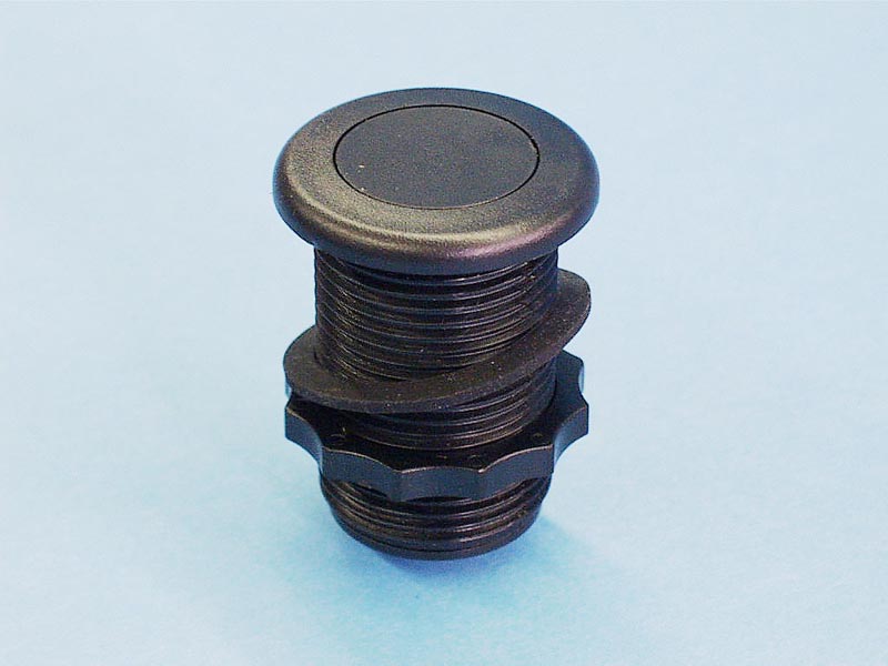 MPT-3428B - Air Button, 1 1/4Mtg.,Black,TDI - MPT-3428B