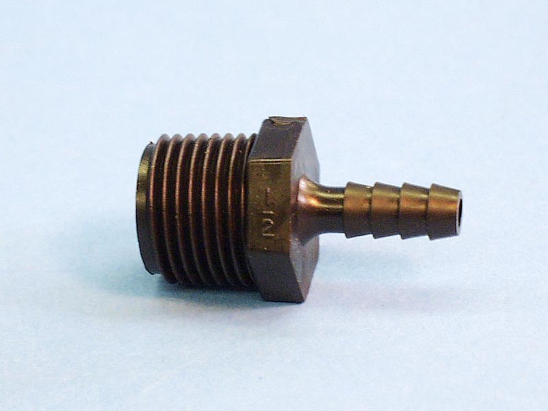 P4MCB-8 - Fittings PVC, Barbed Adapter,INDUST,1/4 Inch RB x 1/2 Inch MPT - P4MCB-8