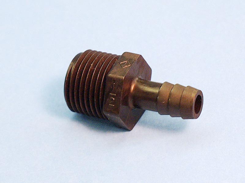 P6MCB-8 - Fittings PVC,Barbed Adapter,INDUST,3/8 Inch RB x 1/2 Inch MPT - P6MCB-8