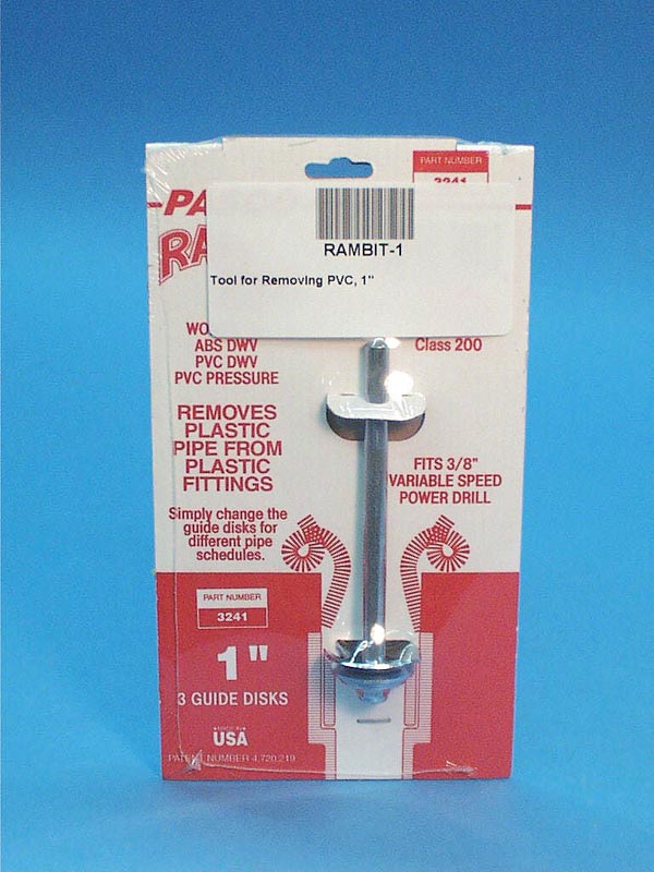 RAMBIT-1 - Tool,Rambit Routing Bit,PASCO,1 Inch PVC Plumbing - RAMBIT-1