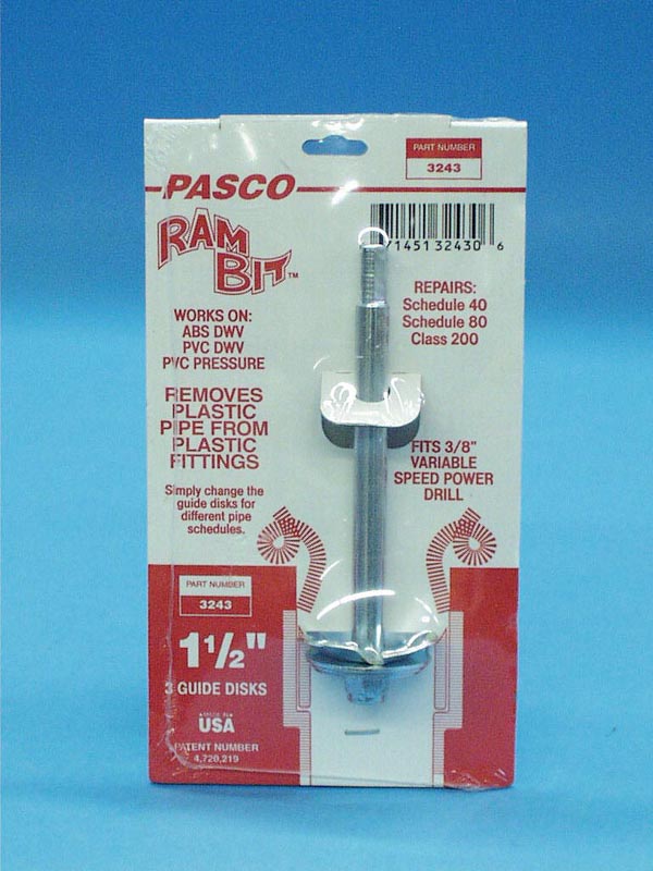 RAMBIT - Tool,Rambit Routing Bit,PASCO,1-1/2 Inch PVC Plumbing - RAMBIT