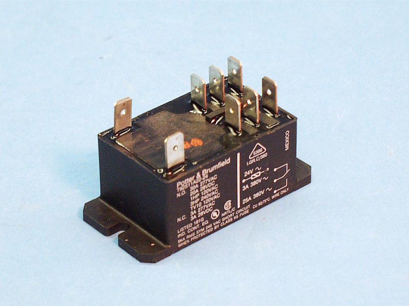 T92S11A22-24 - Relay,T92 Style,P&B,24Vac Coil,30amp,DPDT - T92S11A22-24
