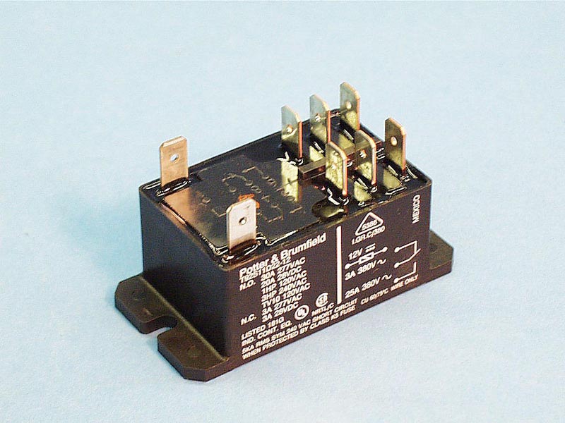 T92S11D22-12 - Relay,T92 Style,12Vdc Coil,30Amp,DPDT - T92S11D22-12
