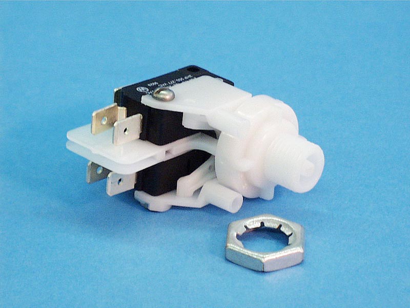 TVM211A - Air Switch,Momentary,PRESAIR,TVM211A,DPDT,21Amp,Center Spout - TVM211A