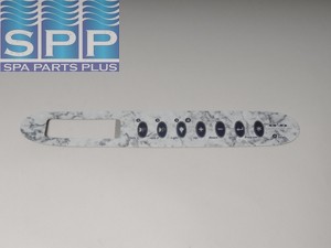 01560-350 - Spa Side Overlay,D1,TSC24(Gecko)7BTN,LCD,2 Pump Sys,Marble - 01560-350