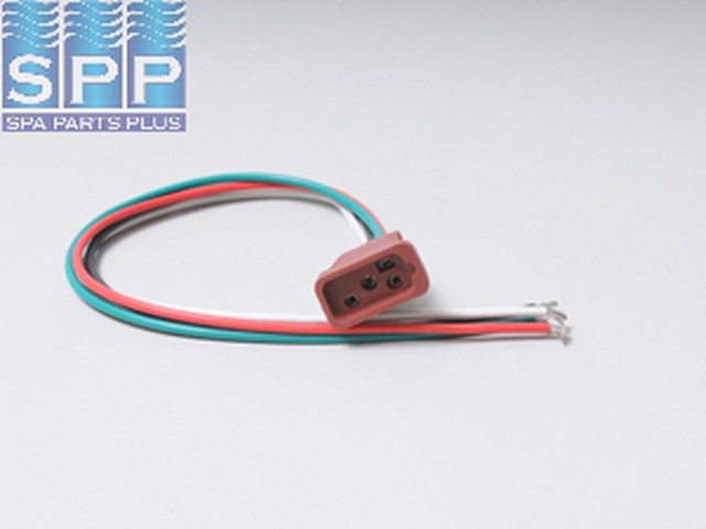 09-0023C - Receptacle,Pump 2,Mini JJ,1 Speed,14/3,9 Inch Long,Color Brown - 09-0023C