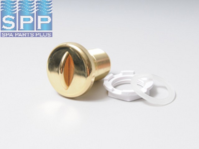 10-2100PB - Air Control,ITT,w/Handle,1 Inch Plumbng,1-3/4 Inch Hole,Polished Brass - 10-2100PB