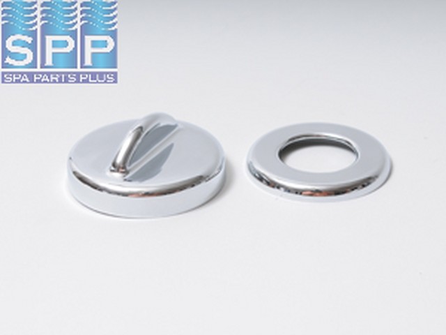 10-2155M - Air Control Escutcheon,ITT,Metal w/ Handle,1 Inch ,Chrome - 10-2155M