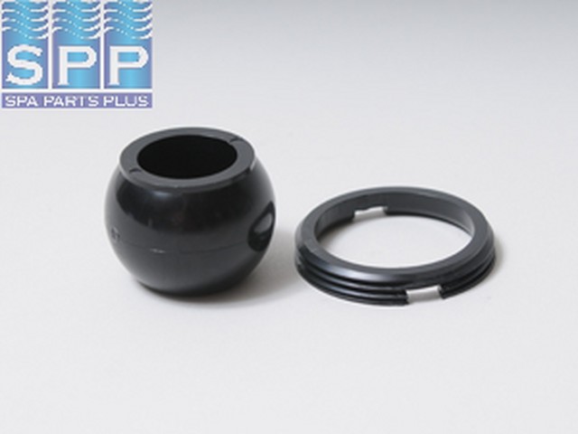 10-3808-BLK - Jet Eyeball & Retaining Ring,ITT,Hydro-Jet,Black - 10-3808-BLK