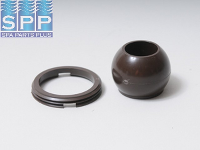 10-3808-BRN - Jet Eyeball & Retaining Ring,ITT,Hydro-Jet,Brown - 10-3808-BRN