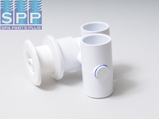 10-5470 - Jet Assy,ITT,Slimline,2-1/4 Inch Wall Fitting,Stacked,White - 10-5470