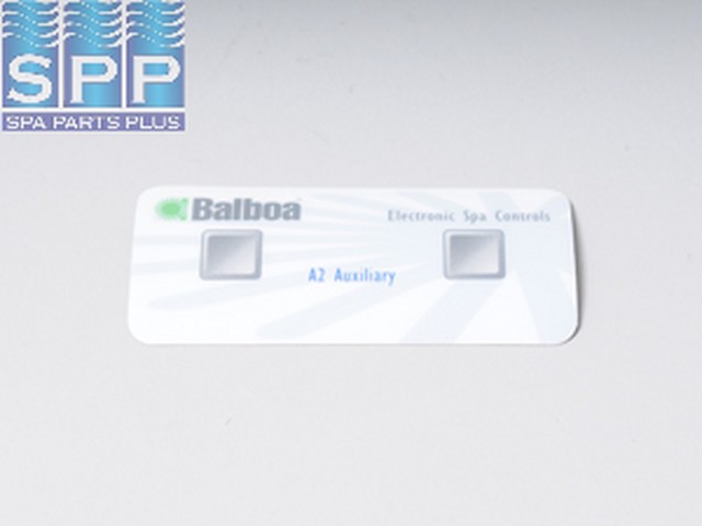 10318BAL - Spa Side Overlay,BALBOA(M2/M3)Auxilliary,2BTN,No Read Out - 10318BAL