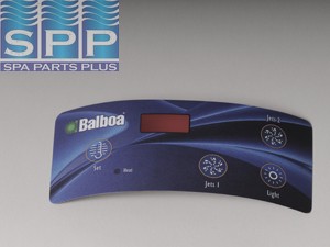 10418 - Spa Side Overlay,BALBOA,VL404,Dup Dig,4BTN,LED(For 51248) - 10418