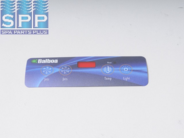 10752 - Spa Side Overlay,BALBOA,Lite Duplex,4BTN,LED(For 54104, 54130) - 10752