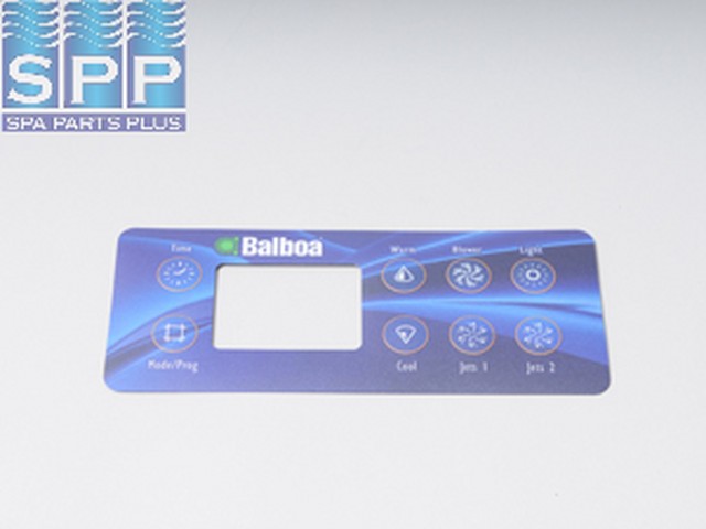 10763 - Spa Side Overlay,BALBOA,VL801D,Deluxe,8BTN,LCD(For 54108) - 10763