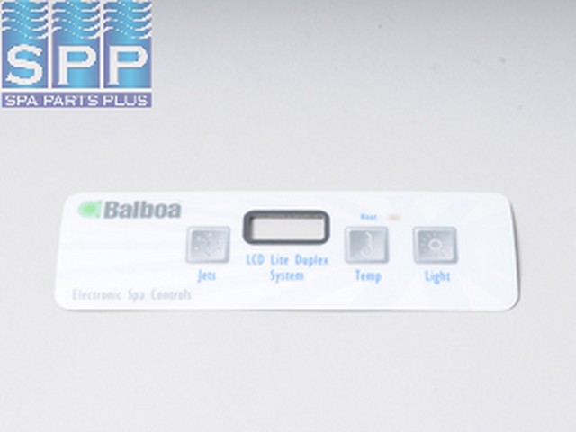 10839 - Spa Side Overlay,BALBOA,VL401,Lite Duplex,3BTN,LCD(54135) - 10839