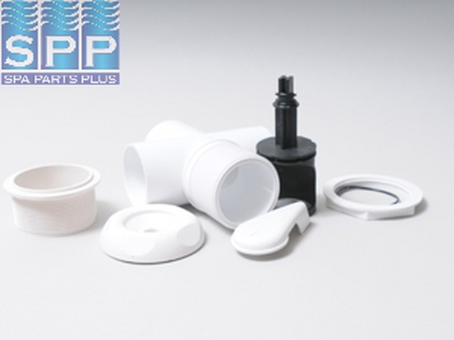 11-4000FP - Valve Assy,ITT,Hydroflow,Vert 3-Way,w/Handle,5 Scalloped,2 Inch - 11-4000FP