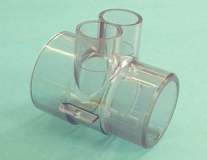 11-4455 - Manifold PVC,Water,ITT,2 Inch S x 1-1/2 Inch S x (2) 3/4 Inch S Ports - 11-4455