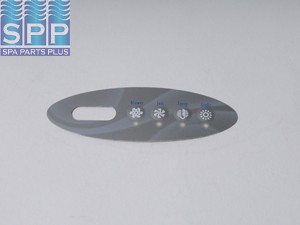 11095BAL - Spa Side Overlay,BALBOA,VL200,Mini-Oval,4BTN,LCD(For 52144) - 11095BAL