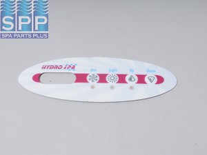 11223BAL - Spa Side Overlay,BALBOA(HS45)Hydro-Spas,Mini-Oval,4BTN,LCD - 11223BAL