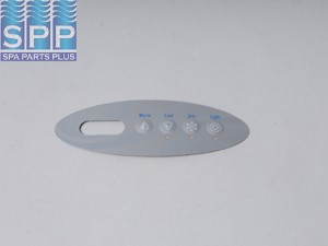 11393BAL - Spa Side Overlay,BALBOA,VL200,Mini-Oval,4BTN,LCD(For 53238) - 11393BAL