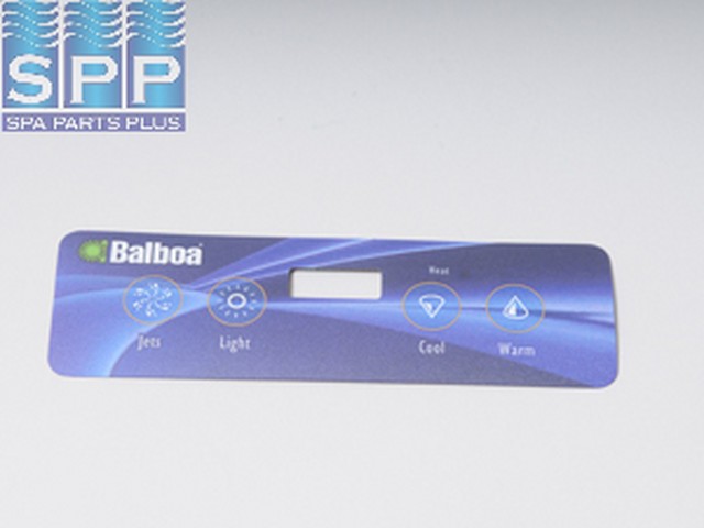 11885 - Spa Side Overlay,BALBOA,VL401,Lt Duplex,4BTN,LCD(For 54665) - 11885