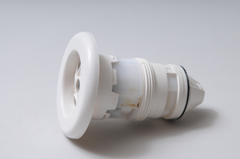 210-6710 - Jet Internal,WATERW,Adj.Poly,Massage,3-1/2 Inch Face,Smooth,White - 210-6710 - N