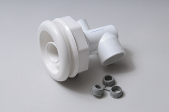 210-6930 - Jet Assy,WATERW,Non-Adj.Whirlpool,Direct'l,5 Inch Face,Smooth,Wht - 210-6930
