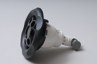 212-7741 - Jet Internal,WATERW,Power Storm,Massage,5 Inch Face,5 Scallop,Blk - 212-7741