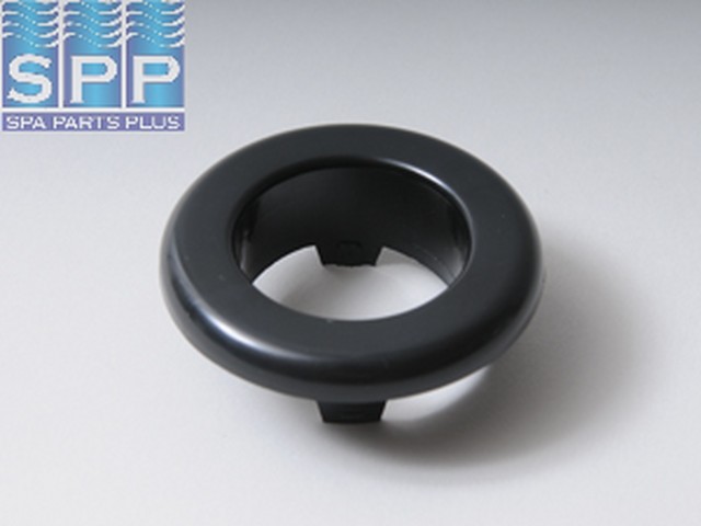 218-6141 - Escutcheon, Smooth Face, Poly Deluxe Roto, Black - 218-6141